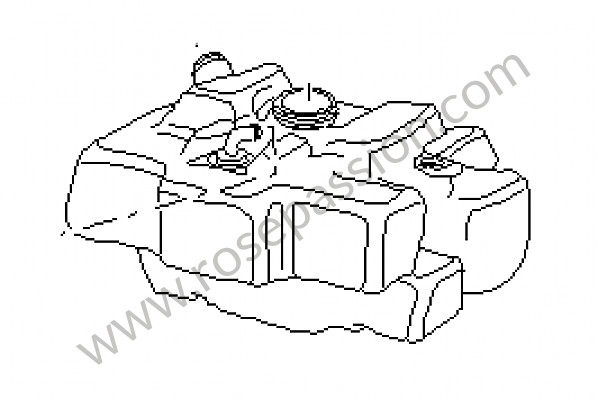 P57704 - Fuel tank for Porsche 996 / 911 Carrera • 1998 • 996 carrera 2 • Cabrio • Manual gearbox, 6 speed