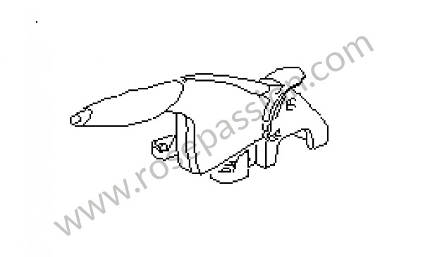 P59293 - Levier de frein à main pour Porsche Boxster / 986 • 2001 • Boxster 2.7 • Cabrio • Boite manuelle 5 vitesses
