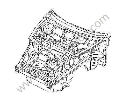 P59717 - Onderdeel voorkant wagen voor Porsche Boxster / 986 • 2000 • Boxster 2.7 • Cabrio • Manuele bak 5 versnellingen