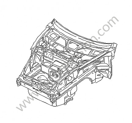 P59717 - Vorderwagen für Porsche 996 / 911 Carrera • 1998 • 996 carrera 2 • Cabrio • Automatikgetriebe