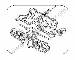 Zona trasera / cubeta de asiento para Porsche 996 GT3 / GT3-1 • 2004 • 996 gt3 rs • Coupe • Caja manual de 6 velocidades