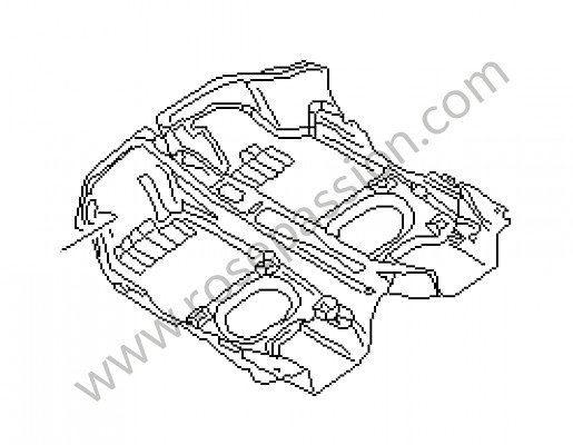 P61594 - Revestimiento del suelo para Porsche 996 / 911 Carrera • 2005 • 996 carrera 2 • Coupe • Caja auto
