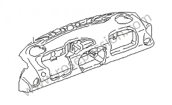 P62469 - Dashboard trim for Porsche Boxster / 986 • 2000 • Boxster s 3.2 • Cabrio • Manual gearbox, 6 speed