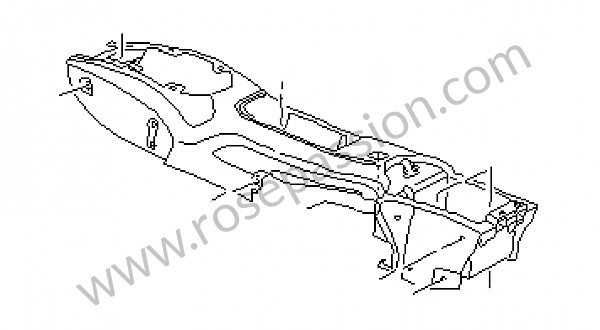 P62534 - Middenconsole voor Porsche 996 Turbo / 996T / 911 Turbo / GT2 • 2004 • 996 turbo • Coupe • Manuele bak 6 versnellingen
