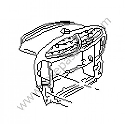 P62554 - Cadre de fixation pour Porsche 996 Turbo / 996T / 911 Turbo / GT2 • 2001 • 996 turbo • Coupe • Boite auto