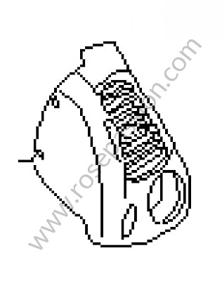 P63361 - Laterale buis voor Porsche Boxster / 986 • 2003 • Boxster 2.7 • Cabrio • Automatische versnellingsbak