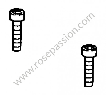 P640 - Pan-head screw for Porsche 944 • 1987 • 944 2.5 • Coupe • Automatic gearbox