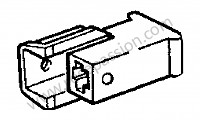 P6512 - Boîtier de connecteur pour Porsche 944 • 1986 • 944 turbo m44.51 • Coupe • Boite manuelle 5 vitesses