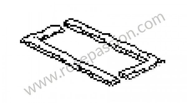 P6674 - Gasket for Porsche 924 • 1979 • 924 2.0 • Coupe • Manual gearbox, 4 speed