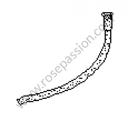 P6686 - Water drain hose for Porsche 944 • 1985 • 944 2.5 serie 1 • Coupe • Manual gearbox, 5 speed