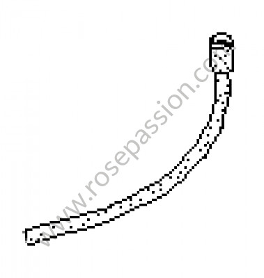 P6686 - Water drain hose for Porsche 968 • 1993 • 968 cs • Coupe • Manual gearbox, 6 speed