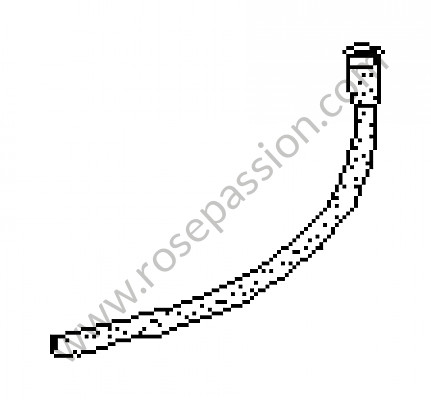 P6686 - Water drain hose for Porsche 944 • 1991 • 944 s2 • Coupe • Manual gearbox, 5 speed
