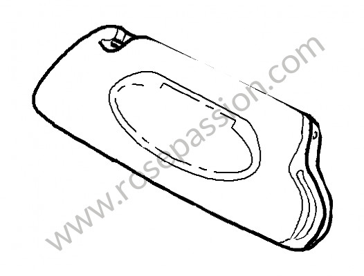 P67337 - Sun visor for Porsche 996 / 911 Carrera • 2005 • 996 carrera 4 • Cabrio • Manual gearbox, 6 speed
