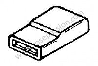 P6824 - Caja casquillos conectores para Porsche 944 • 1985 • 944 2.5 serie 2 • Coupe • Caja auto
