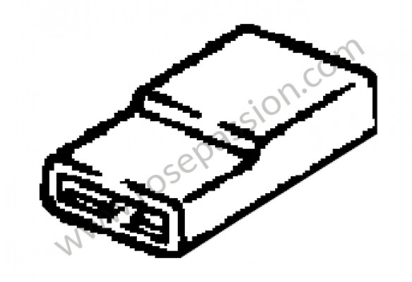 P6824 - Caja casquillos conectores para Porsche 924 • 1984 • 924 turbo • Coupe • Caja manual de 5 velocidades