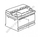 P70113 - Battery for Porsche 968 • 1995 • 968 • Cabrio • Automatic gearbox