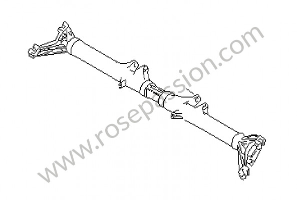 P7225 - Rear axle carrier for Porsche 924 • 1976 • 924 2.0 • Coupe • Manual gearbox, 4 speed