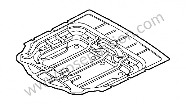 P73314 - Spare-wheel well for Porsche Cayenne / 957 / 9PA1 • 2009 • Cayenne s v8 • Automatic gearbox