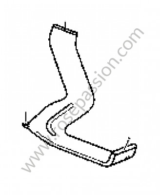 P73345 - Air duct for Porsche Cayenne / 955 / 9PA • 2005 • Cayenne v6 • Automatic gearbox