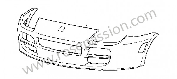 P74507 - Pare choc avant pour Porsche Cayenne / 955 / 9PA • 2006 • Cayenne s v8 • Boite auto