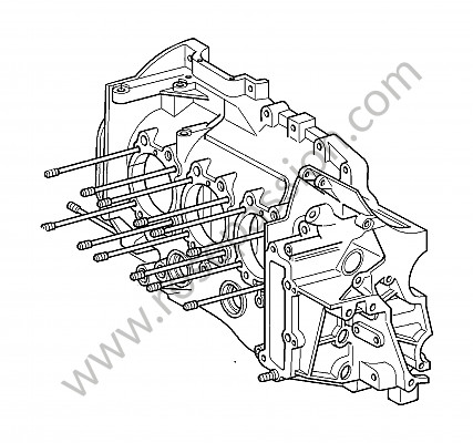P74736 - Crankcase for Porsche 997 Turbo / 997T / 911 Turbo / GT2 • 2008 • 997 turbo • Cabrio • Automatic gearbox