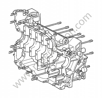 P74736 - Basamento motore per Porsche 997 Turbo / 997T / 911 Turbo / GT2 • 2008 • 997 turbo • Coupe • Cambio auto