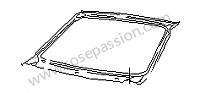 P7486 - Bastidor del parabrisas para Porsche 924 • 1982 • 924 2.0 • Coupe • Caja manual de 5 velocidades