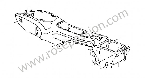 P75836 - Centre console for Porsche 996 / 911 Carrera • 2002 • 996 carrera 4s • Coupe • Manual gearbox, 6 speed