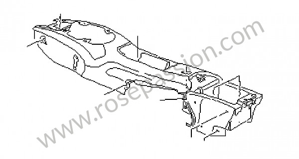 P75841 - Mittelkonsole für Porsche Boxster / 986 • 2002 • Boxster s 3.2 • Cabrio • Automatikgetriebe