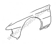 P7788 - Vleugel voor Porsche 924 • 1986 • 924s 2.5 • Coupe • Manuele bak 5 versnellingen