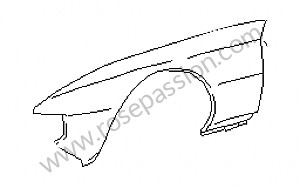Guardabarros delantero para Porsche 924 • 1985 • 924 2.0 • Coupe • Caja manual de 5 velocidades