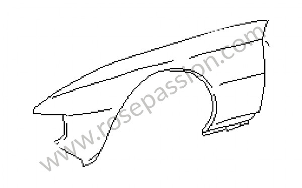 P7793 - Wing for Porsche 924 • 1981 • 924 2.0 • Coupe • Automatic gearbox