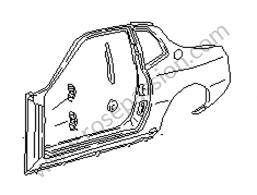 P78356 - Partie latérale pour Porsche 924 • 1978 • 924 2.0 • Coupe • Boite auto