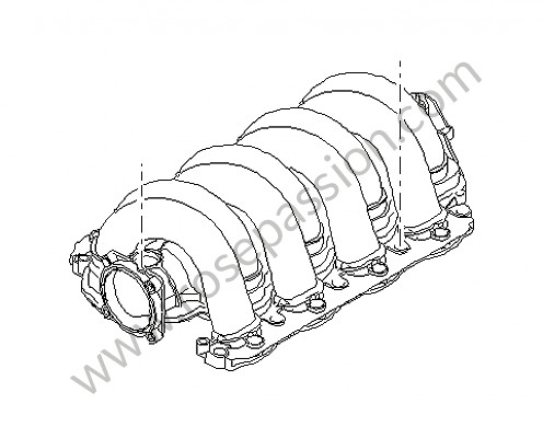 P79171 - Inlaatcollector  voor Porsche Cayenne / 955 / 9PA • 2003 • Cayenne s v8 • Manuele bak 6 versnellingen