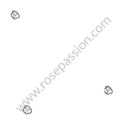 P81863 - Zeskantmoer voor Porsche 991 • 2015 • 991 c4 • Targa • Bak pdk