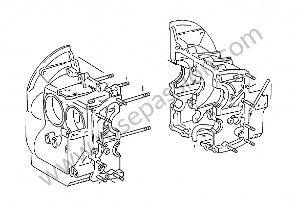 P87745 - Basamento motore per Porsche 912 • 1967 • 912 1.6 • Targa • Cambio manuale 4 marce