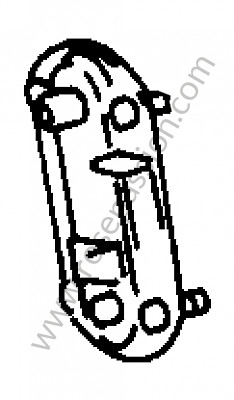 P88064 - Placa para Porsche 356B T5 • 1961 • 1600 (616 / 1 t5) • Roadster b t5 • Caja manual de 4 velocidades