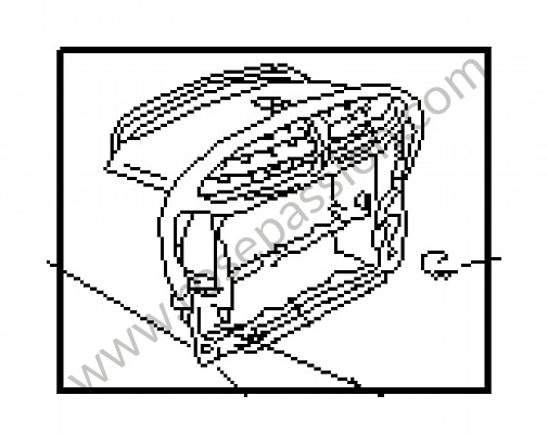 P88900 - Bevestigingskader voor Porsche 996 / 911 Carrera • 2001 • 996 carrera 4 • Coupe • Manuele bak 6 versnellingen