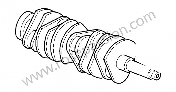 P90082 - Crankshaft for Porsche 997 GT3 / GT3-2 • 2011 • 997 gt3 rs 3.8 • Coupe • Manual gearbox, 6 speed