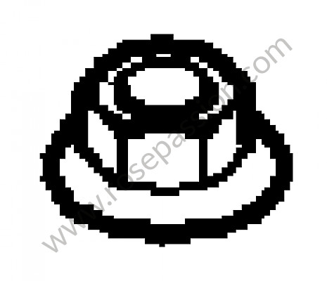 P91968 - Tuerca de collar para Porsche Boxster / 987-2 • 2012 • Boxster 2.9 • Cabrio • Caja pdk