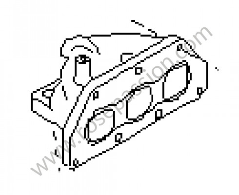 P92092 - Collecteur d'échappement pour Porsche Cayenne / 955 / 9PA • 2003 • Cayenne v6 • Boite auto