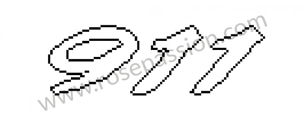P92504 - Monogramme pour Porsche 996 / 911 Carrera • 2003 • 996 carrera 2 • Coupe • Boite manuelle 6 vitesses