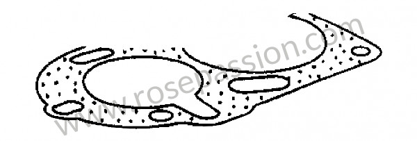 P9288 - Gasket for Porsche 356a • 1956 • 1300 s (589 / 2) • Cabrio a t1 • Manual gearbox, 4 speed