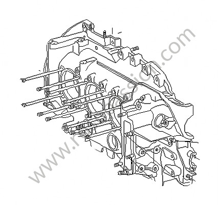 P93113 - Crankcase for Porsche 911 G • 1975 • 2.7 carrera • Coupe • Manual gearbox, 5 speed