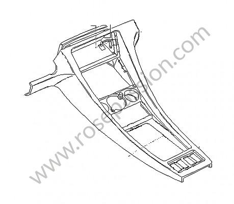 P93297 - Centre console for Porsche 928 • 1981 • 928 4.7s • Coupe • Manual gearbox, 5 speed