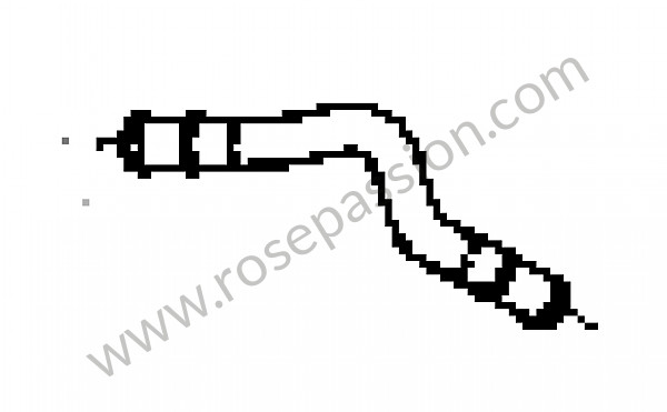 P94239 - Water tube for Porsche Cayenne / 955 / 9PA • 2003 • Cayenne turbo • Automatic gearbox