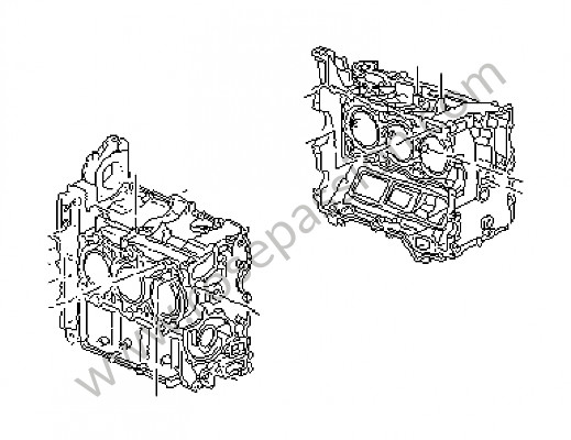 P96194 - Crankcase for Porsche 996 / 911 Carrera • 2003 • 996 carrera 4 • Cabrio • Automatic gearbox