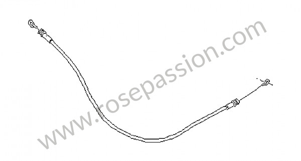 P99696 - Tirette de capot pour Porsche Boxster / 987 • 2005 • Boxster s 3.2 • Cabrio • Boite manuelle 6 vitesses