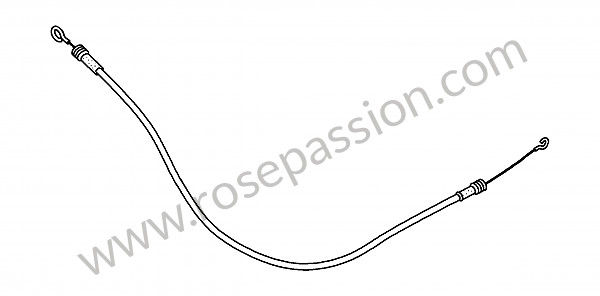 P99696 - LID-RELEASE CABLE XXXに対応 Porsche Boxster / 987-2 • 2011 • Boxster s 3.4 • Cabrio