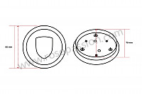 P1344 - Tapa embellecedor rueda para Porsche 911 G • 1979 • 3.0sc • Coupe • Caja auto